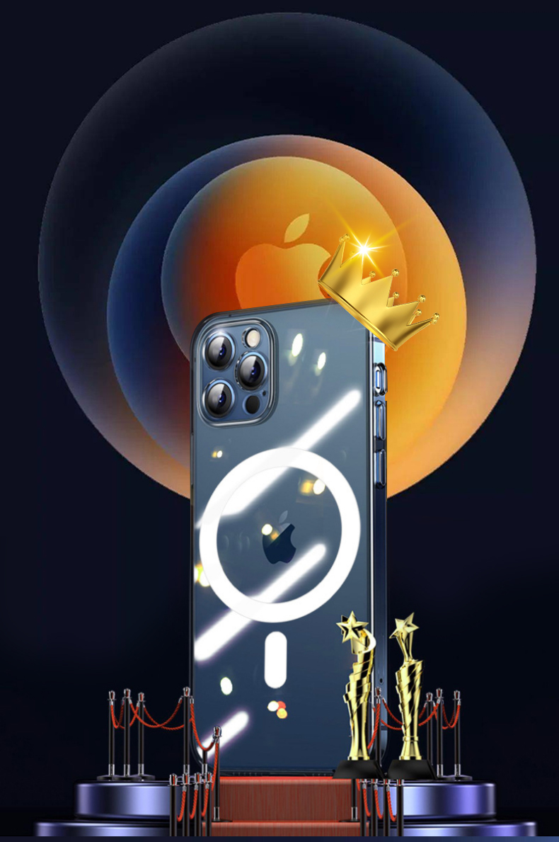 New arrive for iPhone 12 Pro Max case cover cell mobile Clear for MagSafe Charger Magnetic Transparent Phone Case
