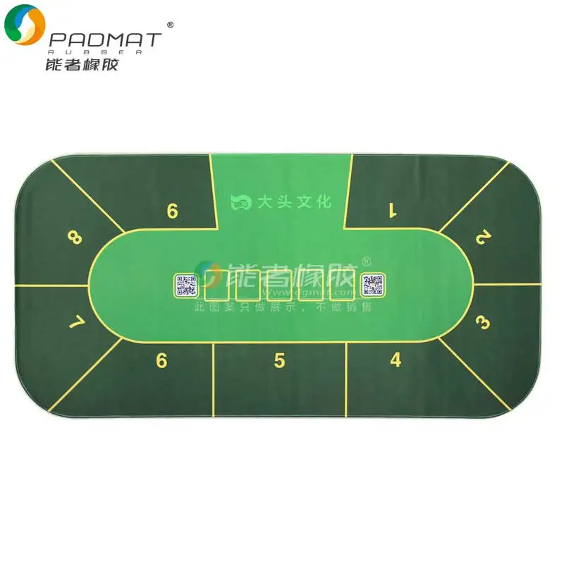 Резиновый коврик большого размера для азартных игр и покера, противоударный коврик для Маджонга с тепловым принтом на заказ, коврик для стола в казино