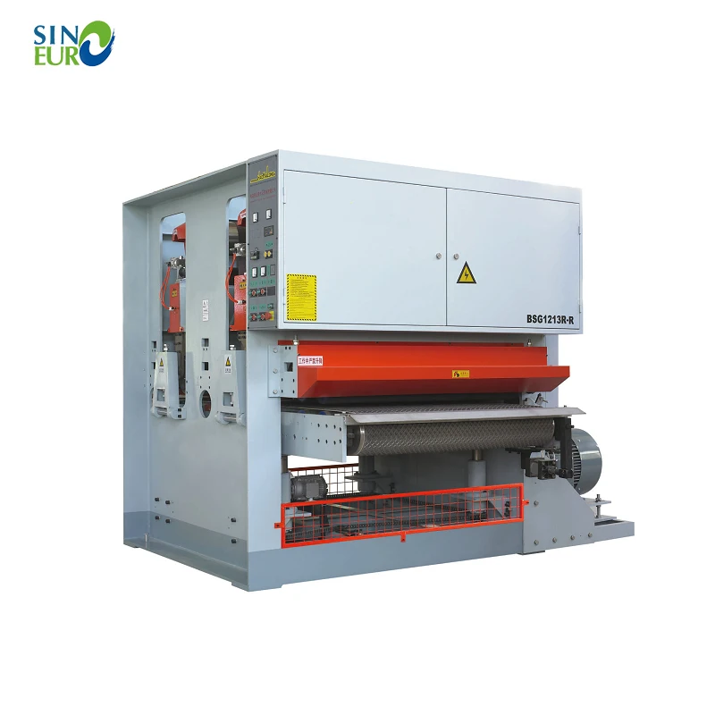 Heavy duty double side plywood calibrating sanding machine double heads type wood sanding machine