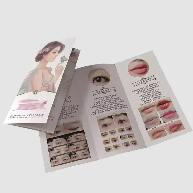 cheap custom full color cheap Cosmetics advertising brochures catalog instruction