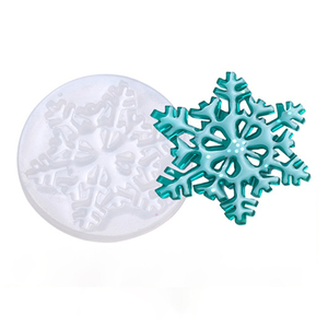 6 moldes de silicona de copo de nieve de Navidad moldes de fundici/ón de resina DIY molde de silicona epoxi para decoraciones de Navidad