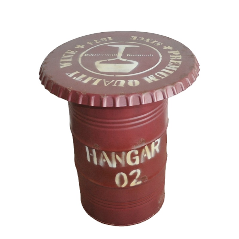 Лидер продаж, паб, барный стол, промышленный винтажный металлический круглый стол с масляной бочонкой, стул для дома, офиса, кофе, ресторана, красный, синий, желтый