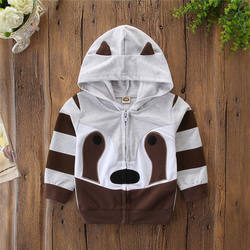 Outono Europeu e Americano new style meninas dos desenhos animados manga longa com capuz casuais jaqueta top