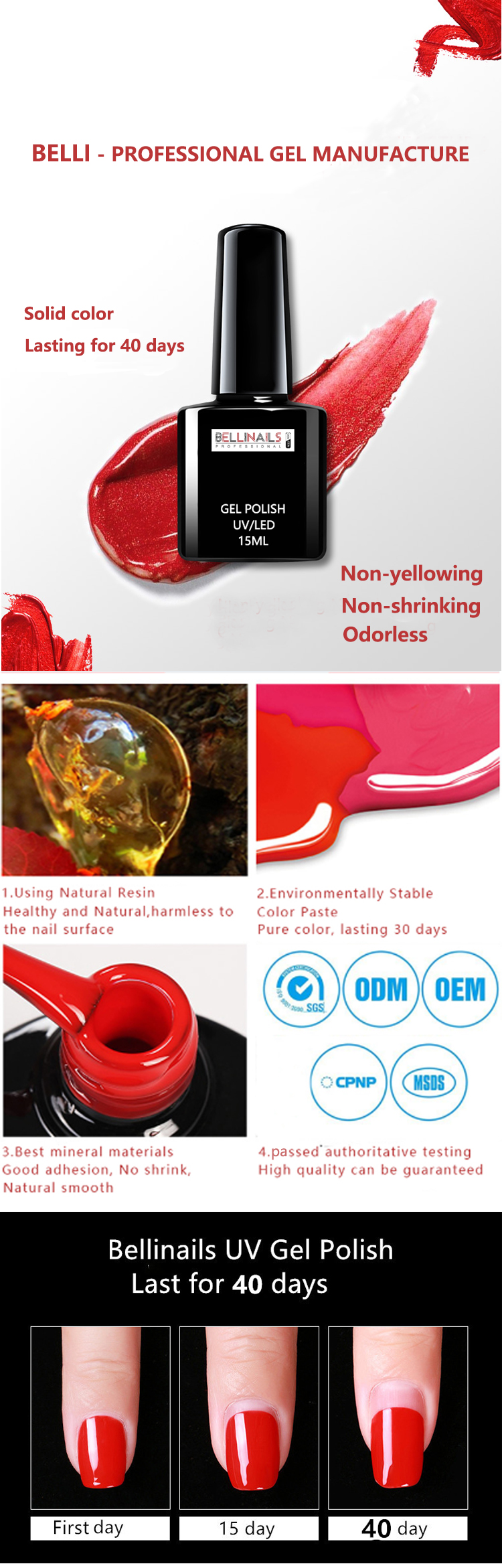 Wholesale nail art uv gel polish private label gel nail polish for your logo