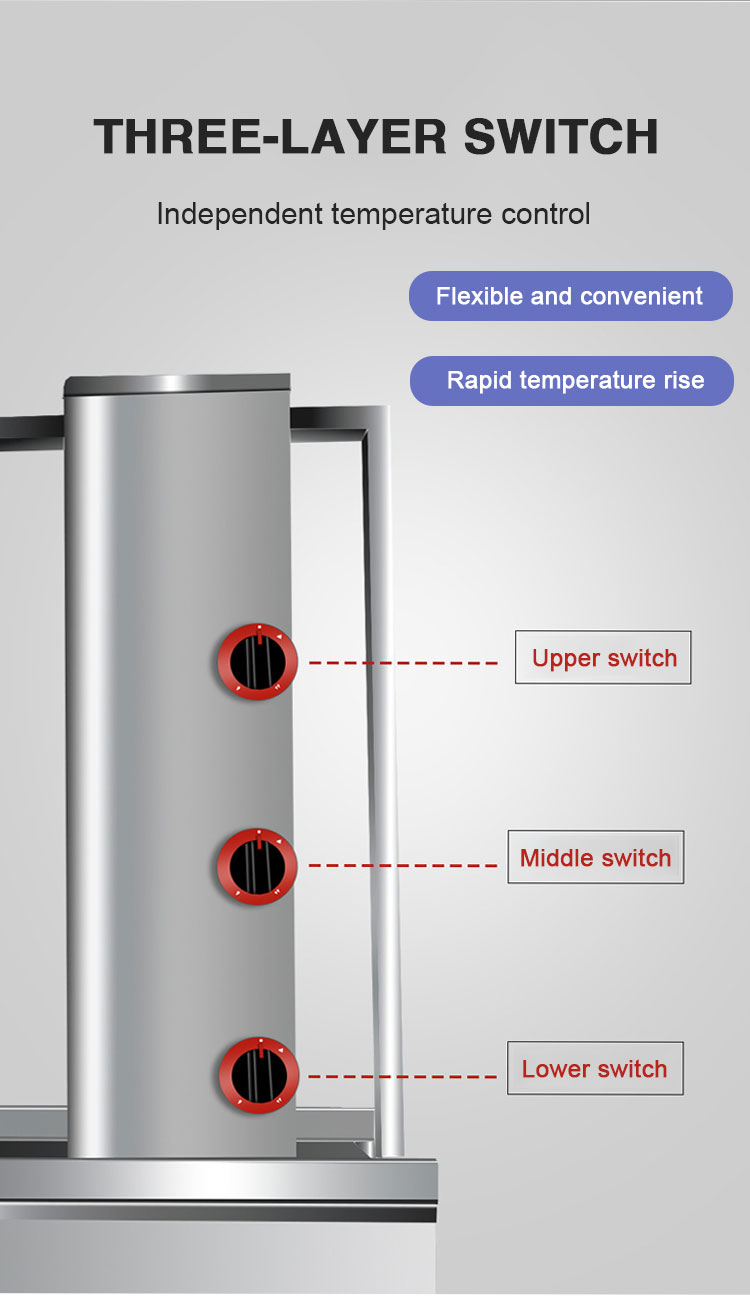 Restaurant equipment multiple choices shawarma doner kebab machine in dubai