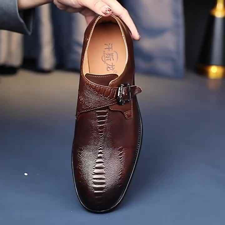 Men's Office Dress Shoes Leather Shopceo Shoes Oxford Style Formal Dress  Genuine Leather Walking Style Shoes