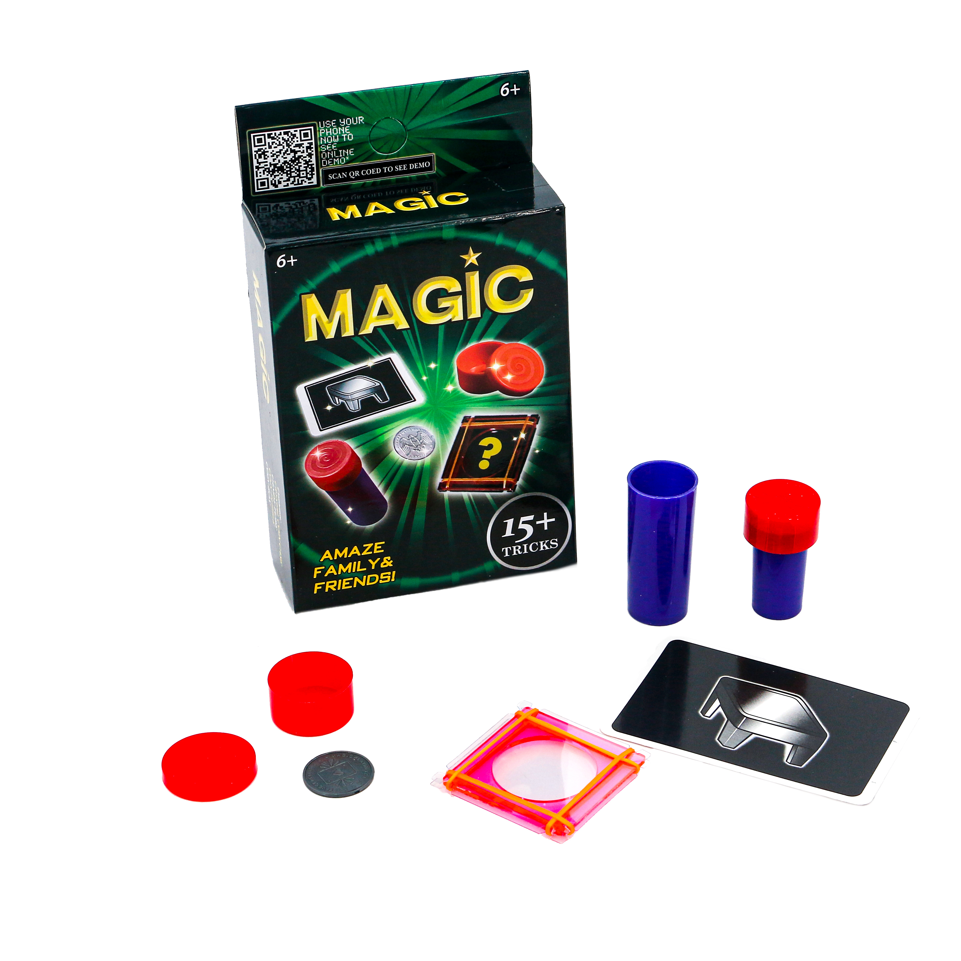 Новое поступление, пластиковые легкие волшебные игрушки EN71 ASTM, набор волшебных трюков