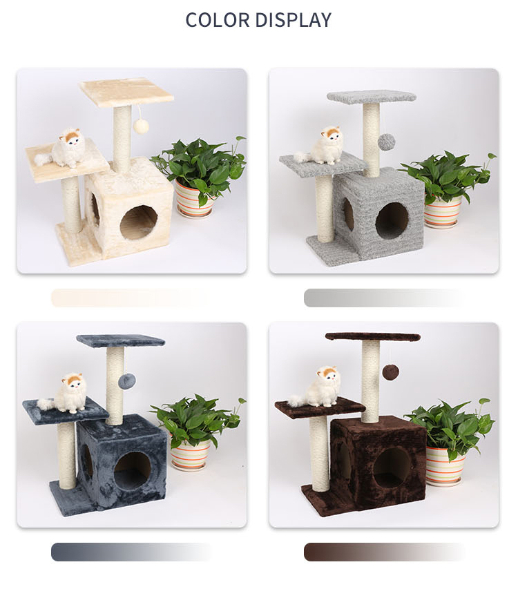 Hot Sell simple happy pet modern cat tree for cat play