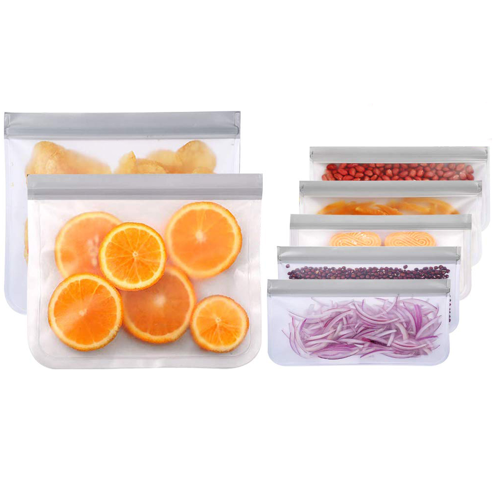 Многоразовые PEVA сэндвич молния замок мешок для хранения еды