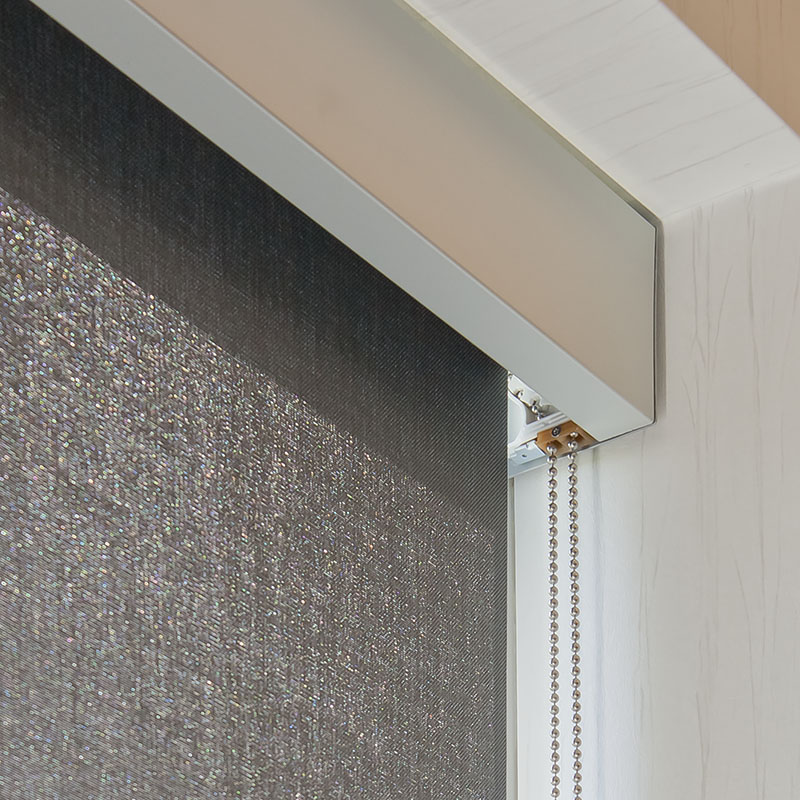 New fascia máscara do rolo, cortinas de rolo da janela, cego com corrente de aço inoxidável