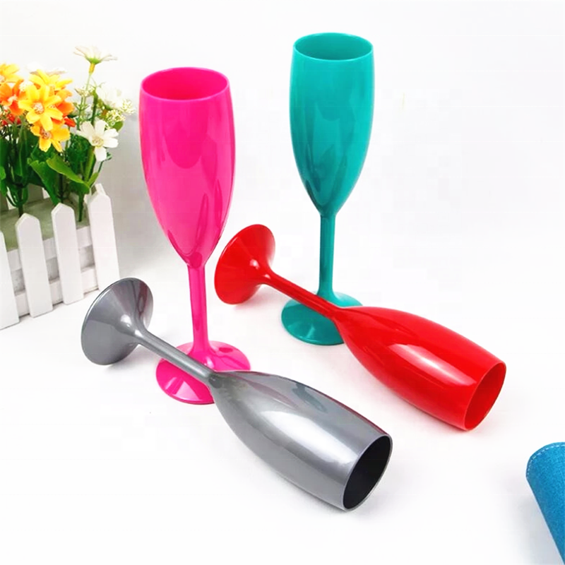 Лидер продаж цветные акриловые Рождество роспись бокал вина для свадьбы отель и ресторан