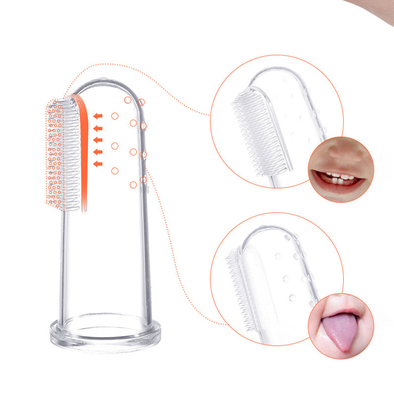 Силиконовая зубная щетка на палец, Жидкая силиконовая детская зубная щетка Amazon, Лидер продаж