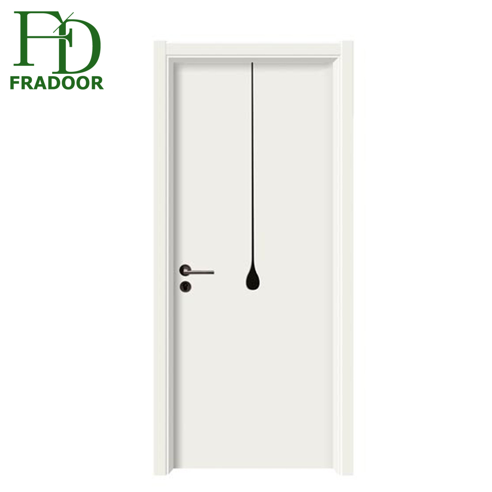 Latest design room door stylish bedroom wooden door swing interior door