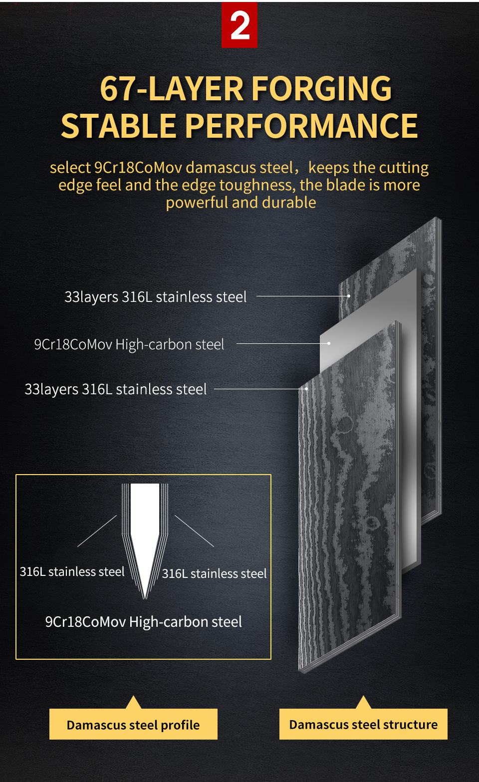 FINDKING 6 inch damascus nakiri knife pakka wood handle  67 layers damascus steel kitchen knife