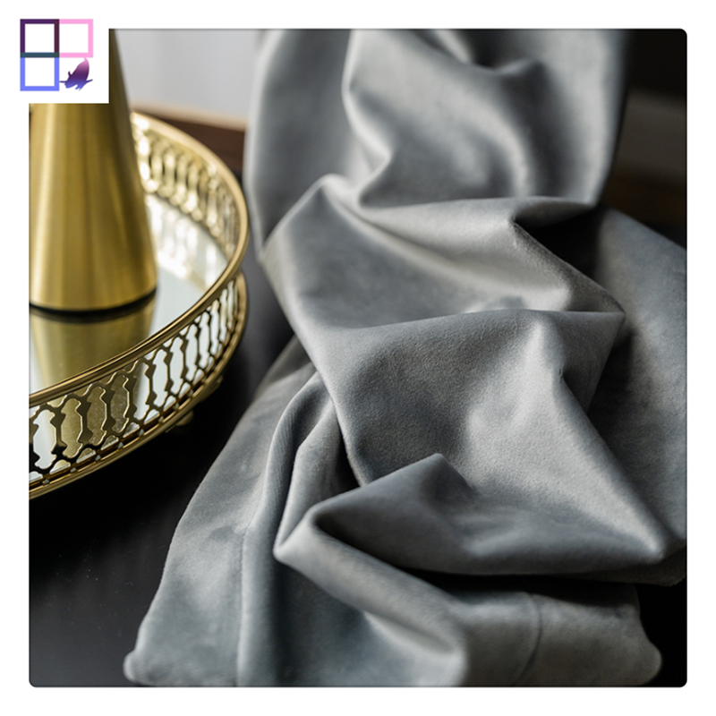 Luxury dark green velvet curtains linen fabric home window curtains for the living room bedroom