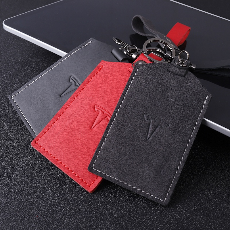 Кожаный чехол для автомобильного ключа Tesla Model 3