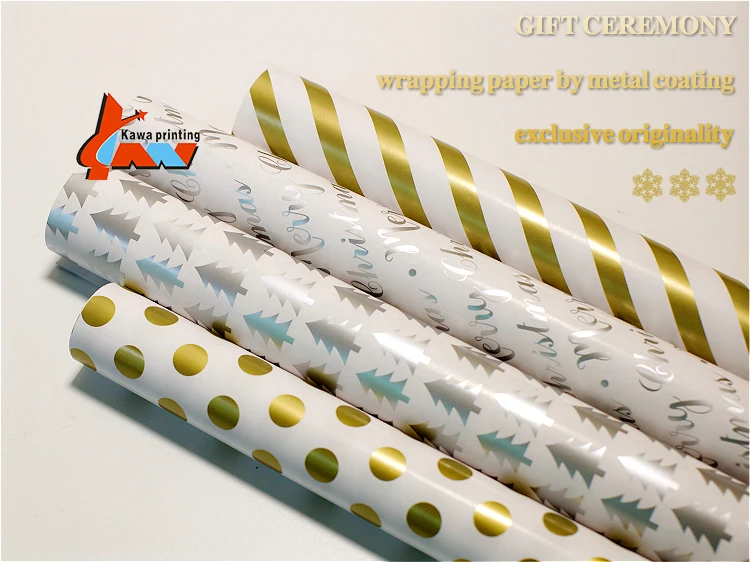 Geschenkpapier papel de regalo New whole festival use custom print gift christmas wrapping paper