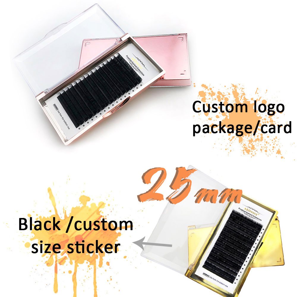 Накладные норковые ресницы Abonnie, индивидуальный объем, частная торговая марка