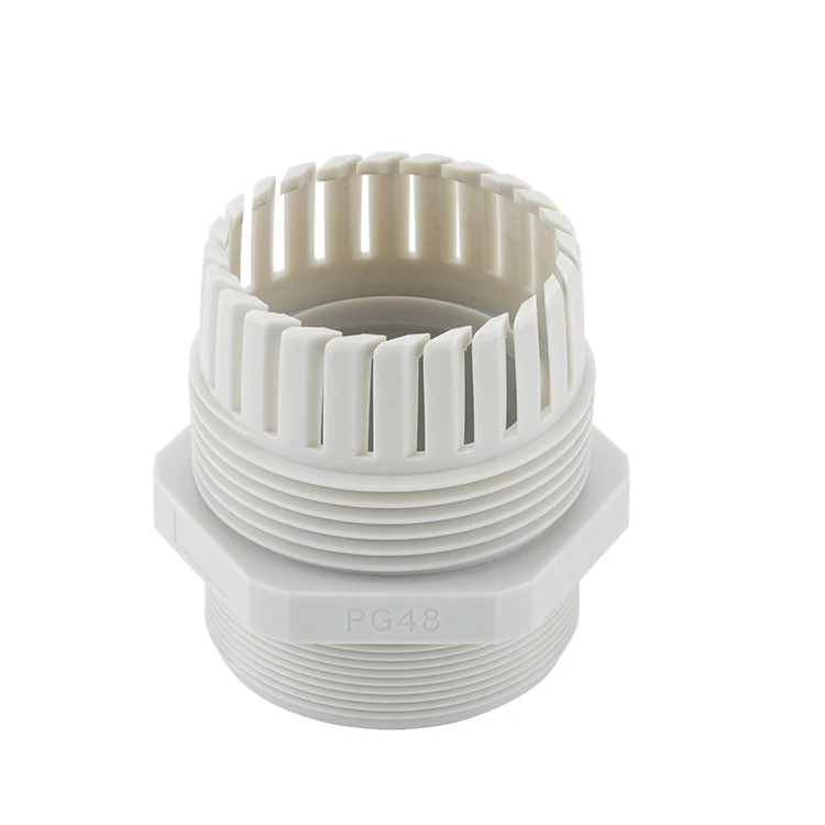 Wholesale IP68 pg11,  High Quality white Black Grey Electrical Waterproof  with Nut  Plastic Nylon PG Cable Gland/