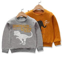 Hot Venda por atacado Novo Padrão Crianças Longas Camisolas Hoodies Dinossauro para o Natal