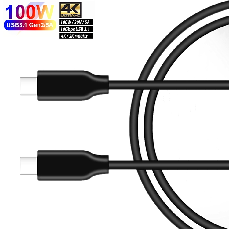 100w 5a 10g кабель для быстрой зарядки и передачи данных с разъемом Usb Type-C Type C 3,1 Gen2 Usb кабель для передачи данных типа C кабель 3,1