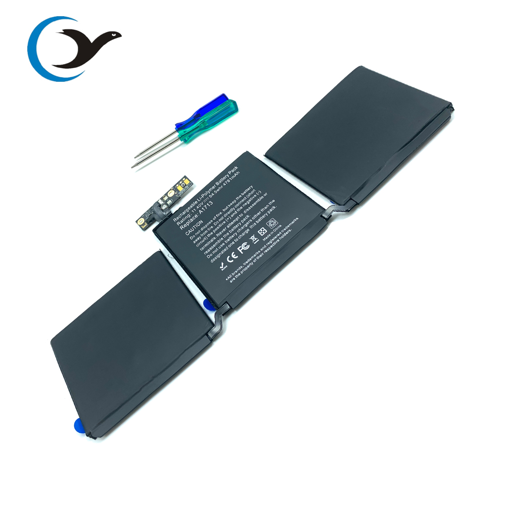 Перезаряжаемые оригинальный ноутбук батарея A1713 для Macbook Pro 13 "A1708 батарея 2016 год