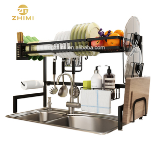 Over the Sink 2 Tier 201 Stainless Steel Dish Drainer Rack Storage Holders (escurridor de platos)