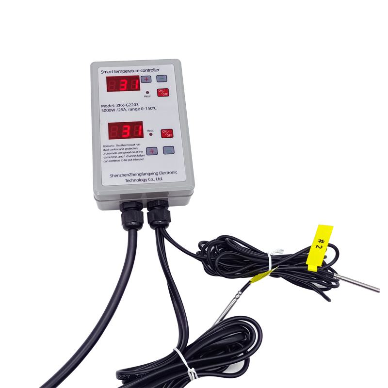 Intelligent digital display thermostat dual display thermostat temperature controller 110V 220V High power 25A relay 5000W(图5)
