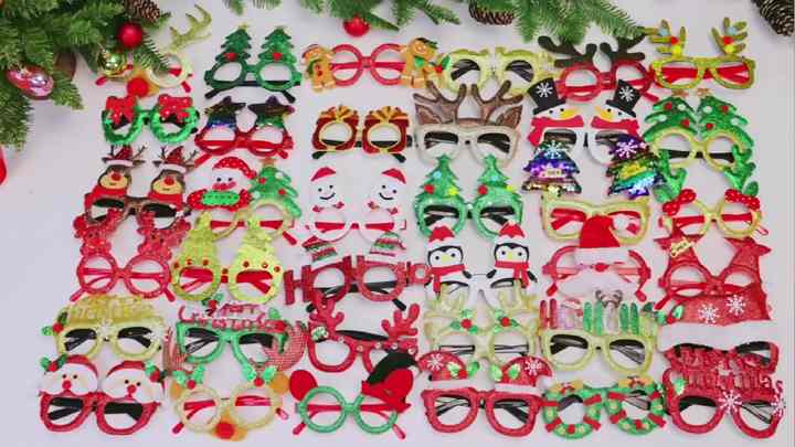 Pcs Kids Christmas Paper Sunglasses for Children Cartoon