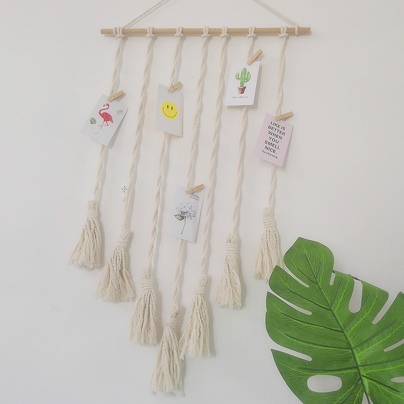 Недорогой макраме настенный подвесной гобелен в богемном стиле ручная работа подвесной шикарный домашний декор для спальни подарок