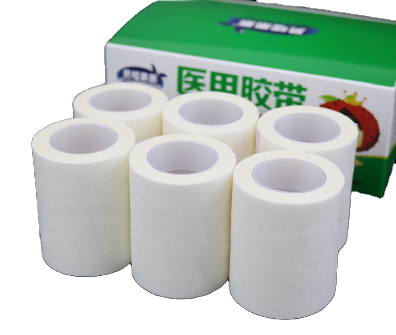 Высококачественная Белая медицинская Нетканая клейкая Хирургическая лента, Нетканая клейкая повязка для ран, медицинская повязка