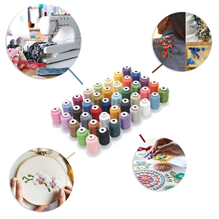 New arrival high tenacity polyester embroidery sewing thread 120D/2