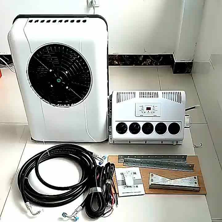 12 Volt Split Truck Parking Air Conditioner Semi Battery Powered