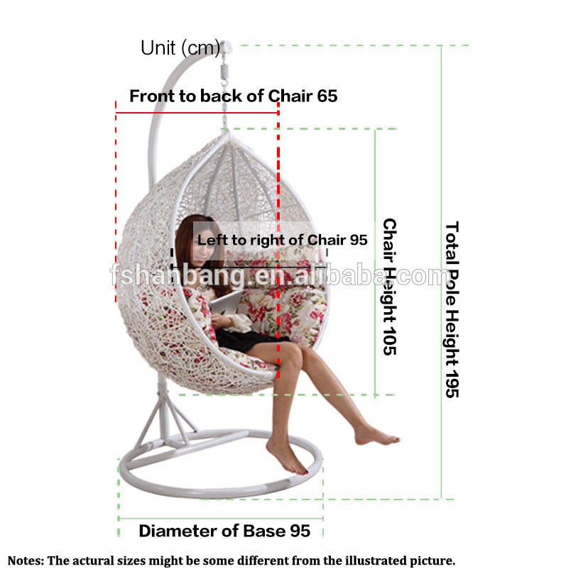 Indoor Outdoor Rattan Baby Basket Swing