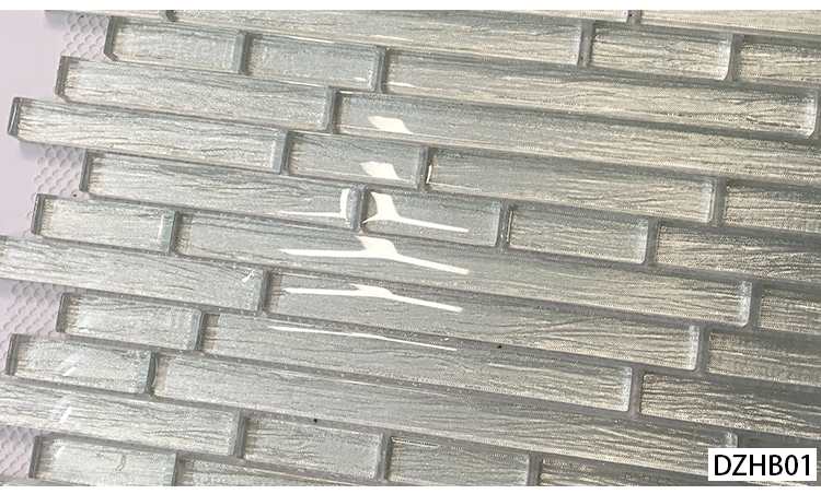 Washroom Backsplash Decorative Glass Mosaic Tile in 300X300mm