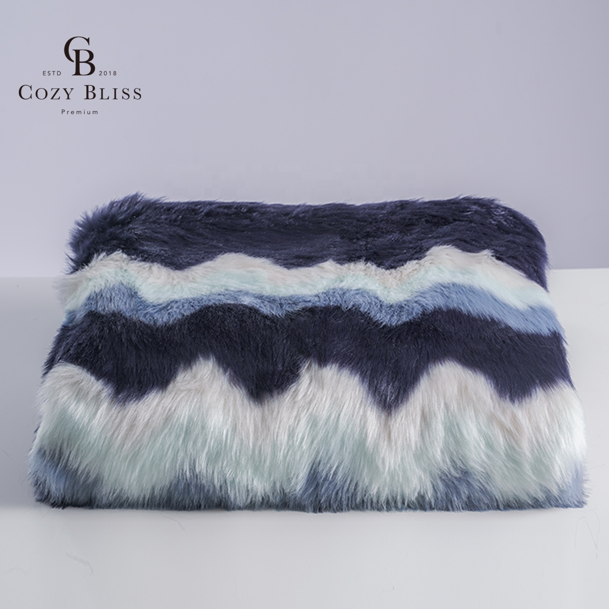 Уютное высококачественное длинное меховое одеяло из полиэстера для подарка для семьи, гостиной, дивана, меховое одеяло