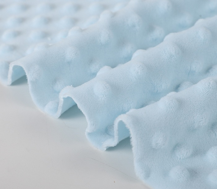 Фабричные магазины, 100% полиэстер, плюшевая ткань в горошек minky для одеяла, домашний текстиль, детская одежда