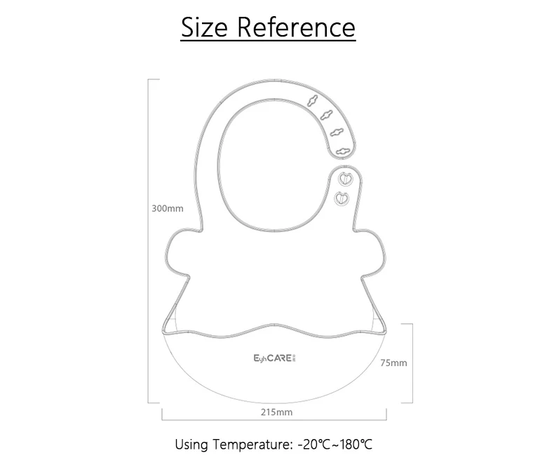 YTBagmart Factory Price Animal Pattern Soft Platinum Baby Silicone Bibs Custom Printed Baby Silicone Bib With Catcher