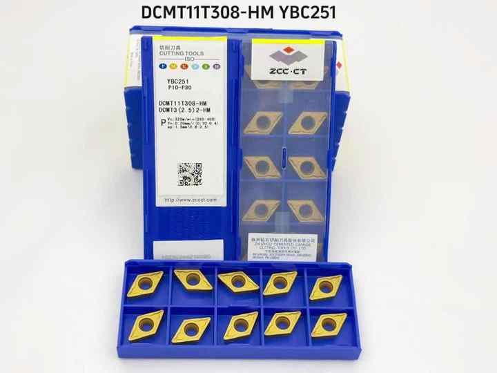 ZCC CT DCMT 11T312 YBD152 YBC251 DCMT11T312-HM Carbide Inserts