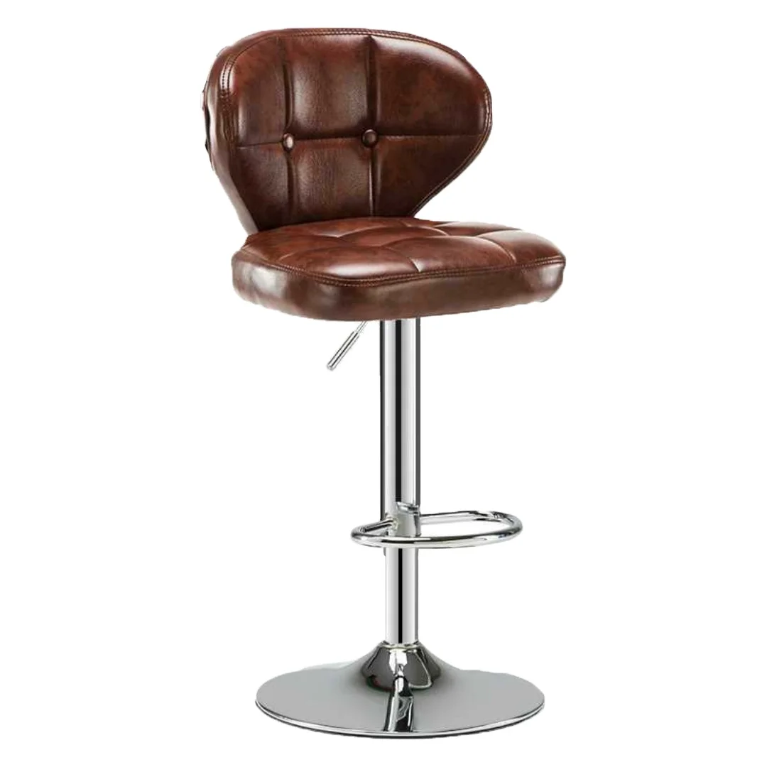 2019 Горячее предложение оптовая продажа кожаный новый дизайн Регулируемый поворотный стул металлический барный стул