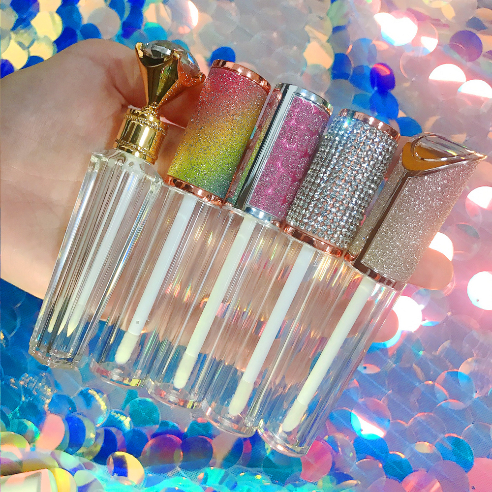 Lipgloss tube packaging box custom logo private label lip gloss containers tube