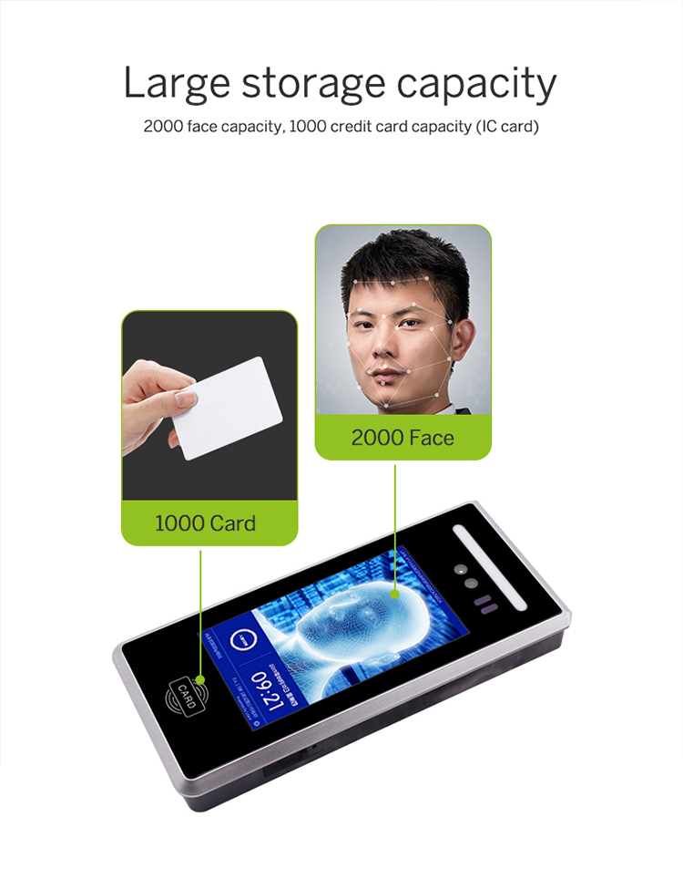 Dynamic Facial recognition biometric Access Control and time attendance