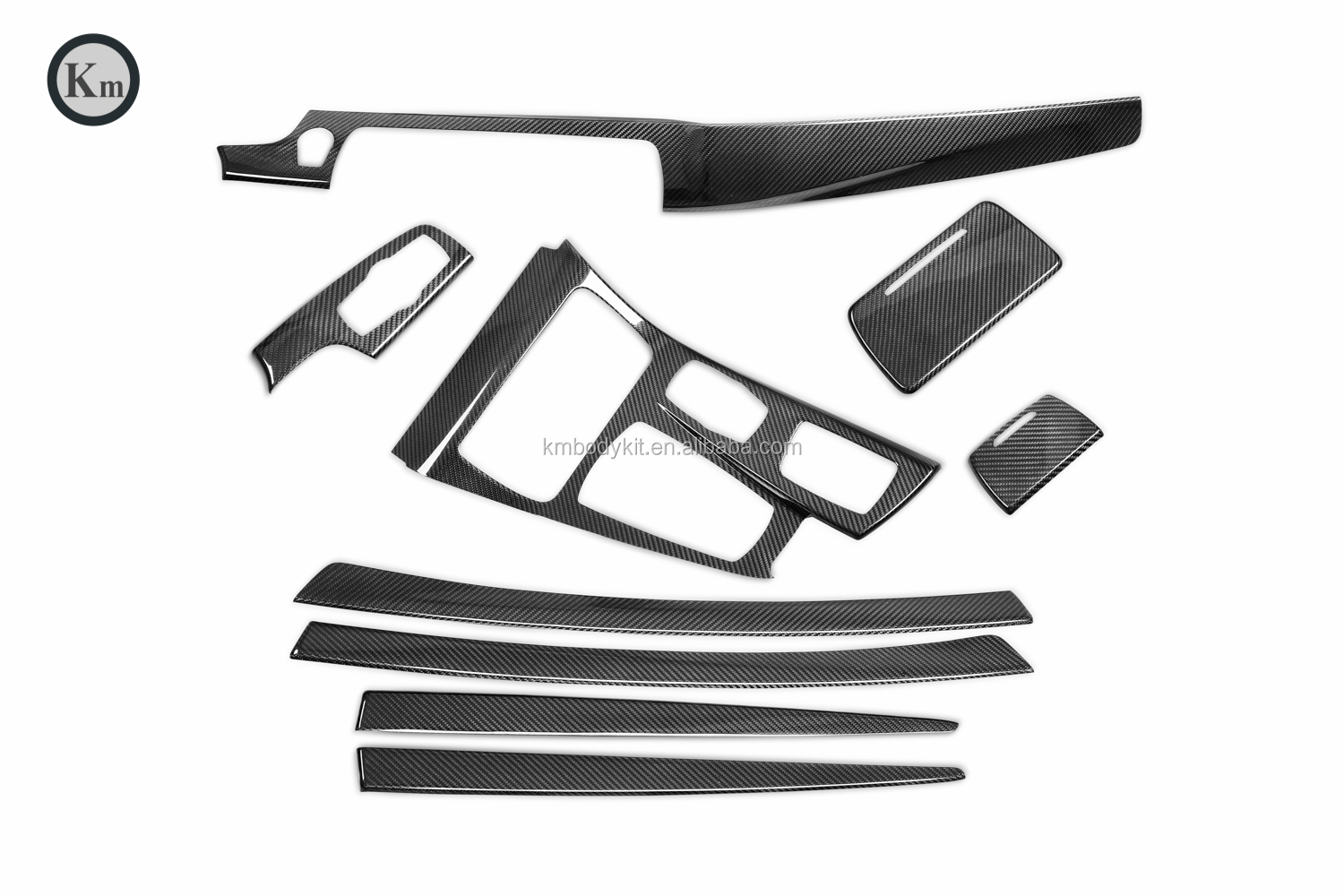 km for 碳纤维汽车内饰零件汽车内饰饰板面板装饰宝马 f10 f18 5 系列