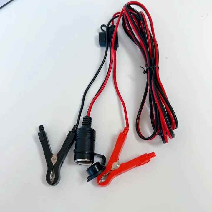 専用 快浬 12V/24V fixed thread cigarette lighter socket extension cable with