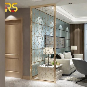 Decorative Metal Floor To Ceiling Room Divider Panel Screen Walls