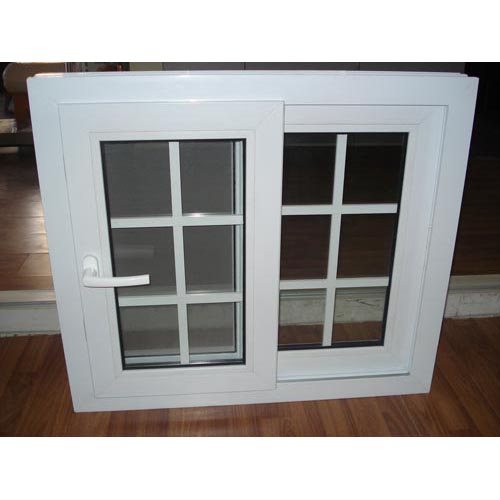 Modern style UPVC frame windows and doors with lock Casement glass plastic window
