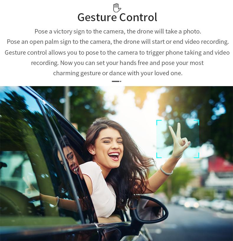 JJRC X16 Drone, gesture control allows you to pose to the camera to trigger phone taking and