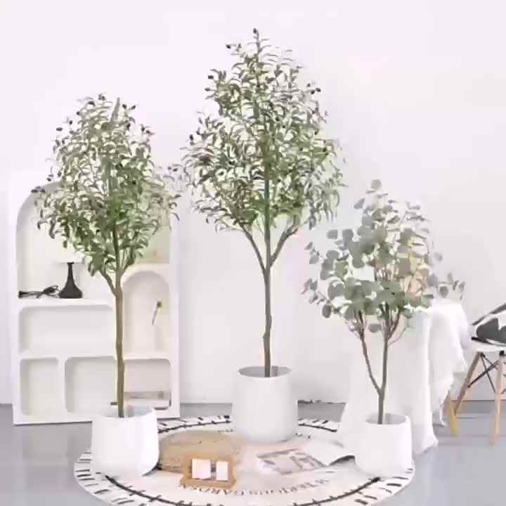 S760 gnstigen Preis nach Hause Hochzeit Dekoration realistische Simulation  Kunststoff Faux knstliche Blume kleine Pflanze dekorative Olivenbaum