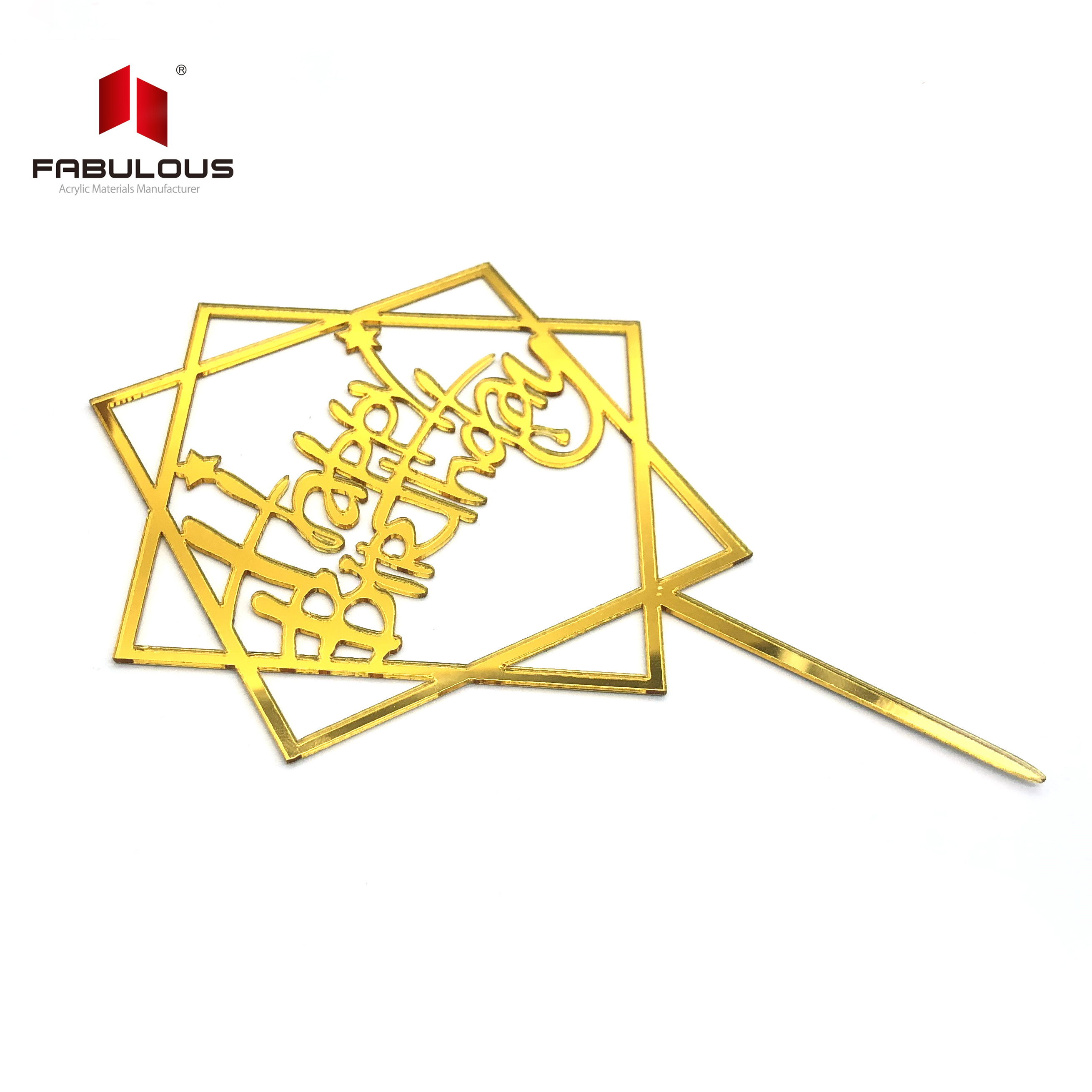 Кубок для торта, миниатюрные украшения для вечеринки в честь Дня рождения, акриловый Топпер для торта для магазина тортов