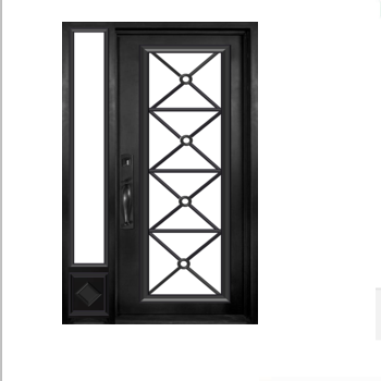 Retro style designs bulk order residential wrought iron door for home design